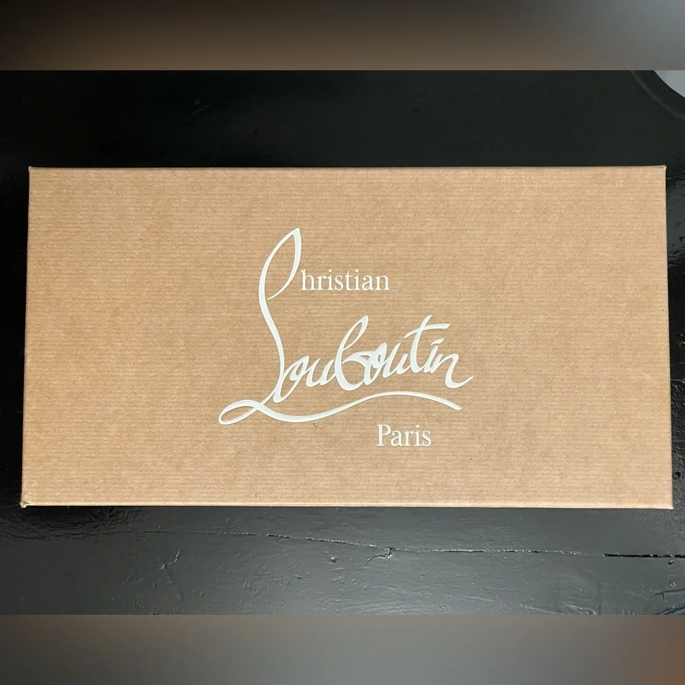 BNIB Christian Louboutin Mamadrague Spiked Black Leather Ballet Flats, size 39 - Picture 10 of 16